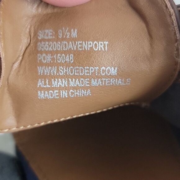 Robert David Davenport Mens Brown Faux Suede Oxfords Casual Shoes Size 9.5 - Picture 7 of 9